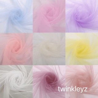 Vải Lưới Nylon Màu Trơn Dùng May Váy DIY (1 YARD 90 * 150cm)