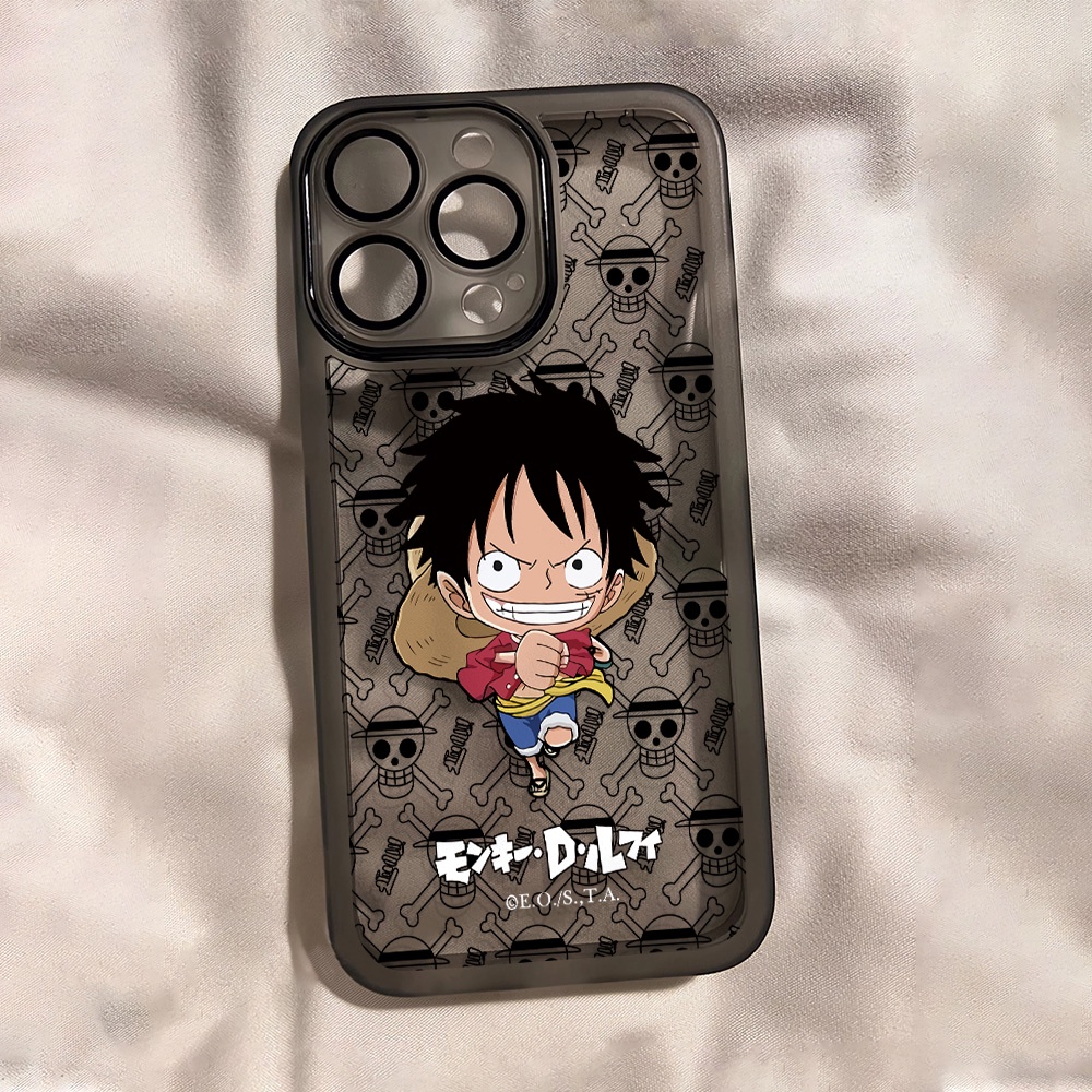 Ốp Điện Thoại Kim Loại In Hình Monkey D Luffy Thời Trang Cho iphone 14promax 11 13 12 7Plus X XS Max