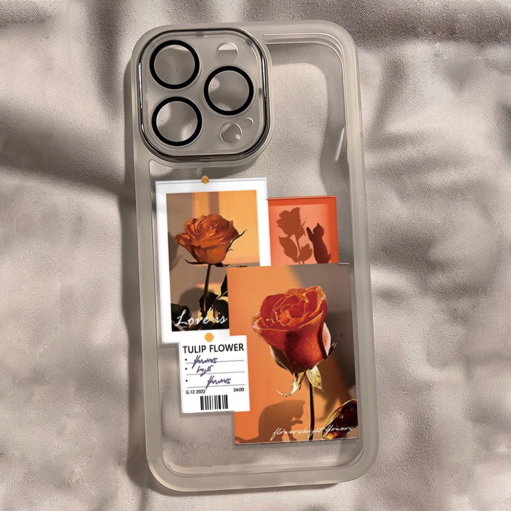 Miếng Dán Bảo Vệ lens Camera Họa Tiết Hoa Hồng Bằng Kim Loại Cho iphone 14promax 11 13 12 7Plus X XS Max 7 8 Ốp