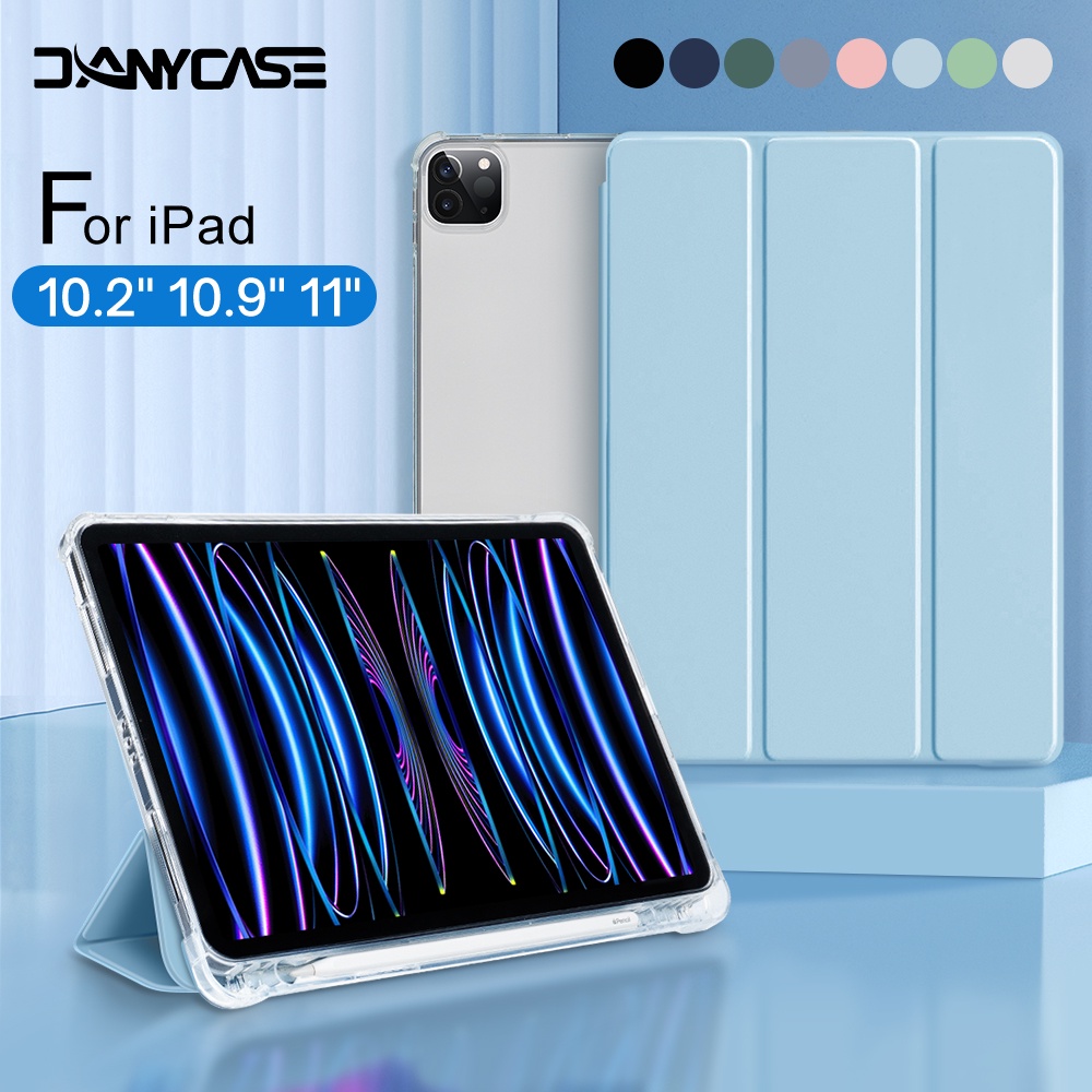 Bao Da Máy Tính Bảng Có Ngăn Đựng Bút Cho iPad Pro 11 M1 2023 2023 10.2 7 / 8 / 9th Air4 5 10.9 2023 iPad 10th 10.9 2023