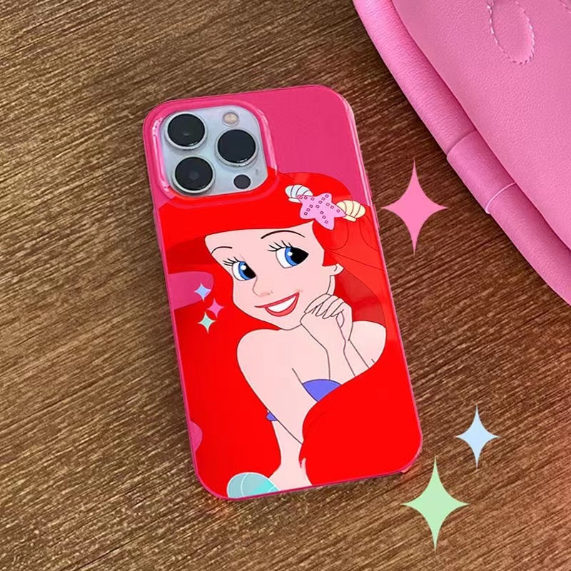 Ốp Điện Thoại Cứng In Hình Công Chúa Cho iphone 14promax 11 13 12 7Plus 8 X XS Max