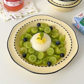 Đĩa ăn tráng miệng / salad / pasta / cơm / rau củ kiểu cách ins