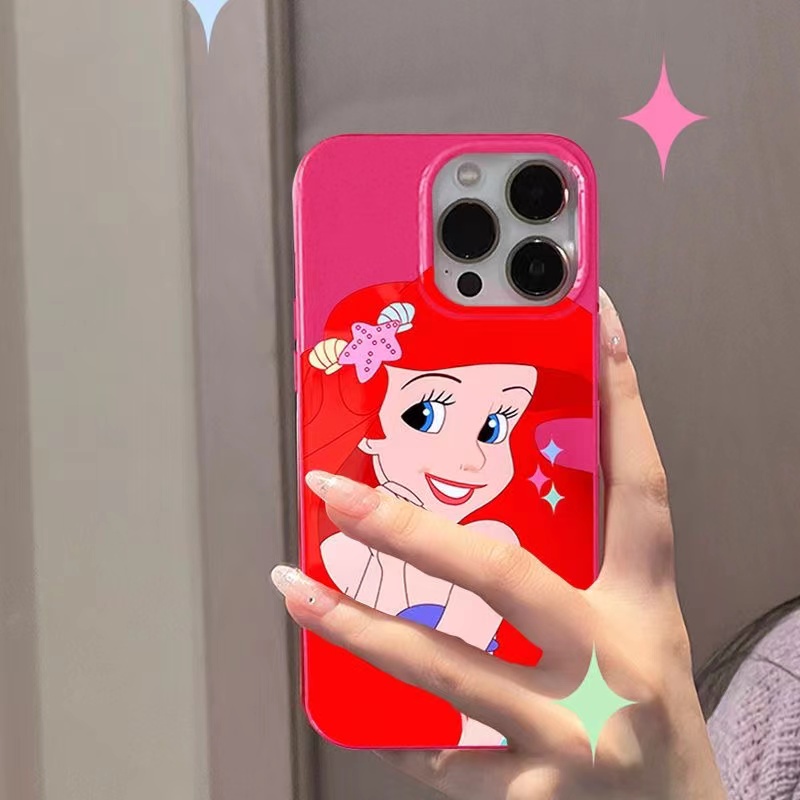 Ốp Điện Thoại Cứng In Hình Công Chúa Cho iphone 14promax 11 13 12 7Plus 8 X XS Max