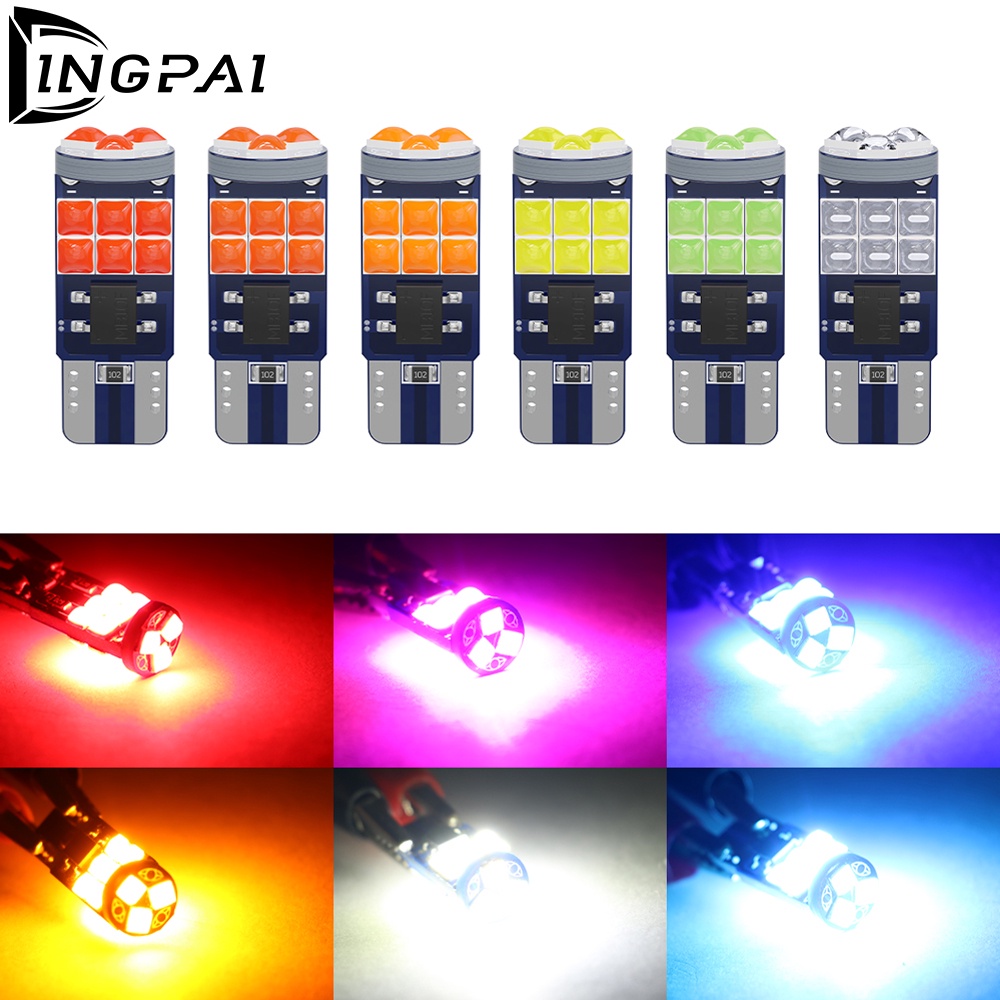 1 Đèn led t10 3030 15smd Siêu Sáng Gắn Biển Số Xe Hơi Xe Máy dc12v