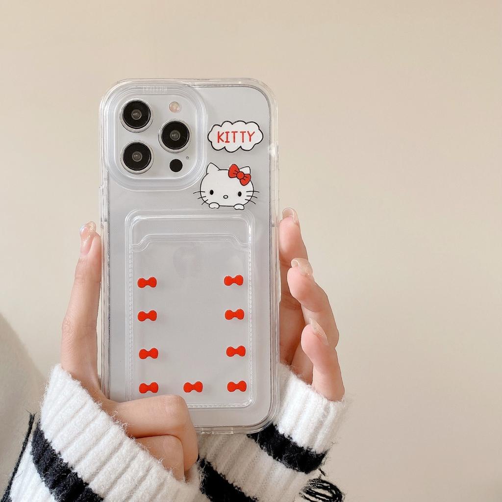 Ốp Điện Thoại 3 Trong 1 Có Ngăn Đựng Thẻ Cho iPhone 14promax 13 12 11 7Plus X XR XSMAX