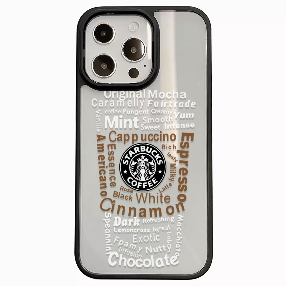 Ốp Điện Thoại Nhựa Acrylic Cứng Trong Suốt In Hình Cốc Cà Phê Thời Trang Cho iphone 14promax 11 13 12 7Plus 8 X XS Max