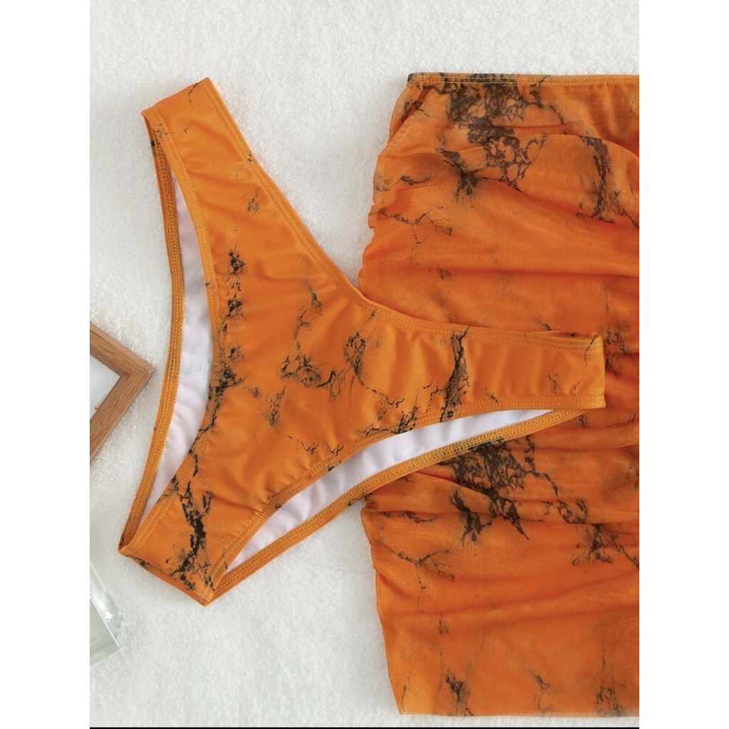 Bikini Ba MảNh In HọA TiếT Đá Hoa