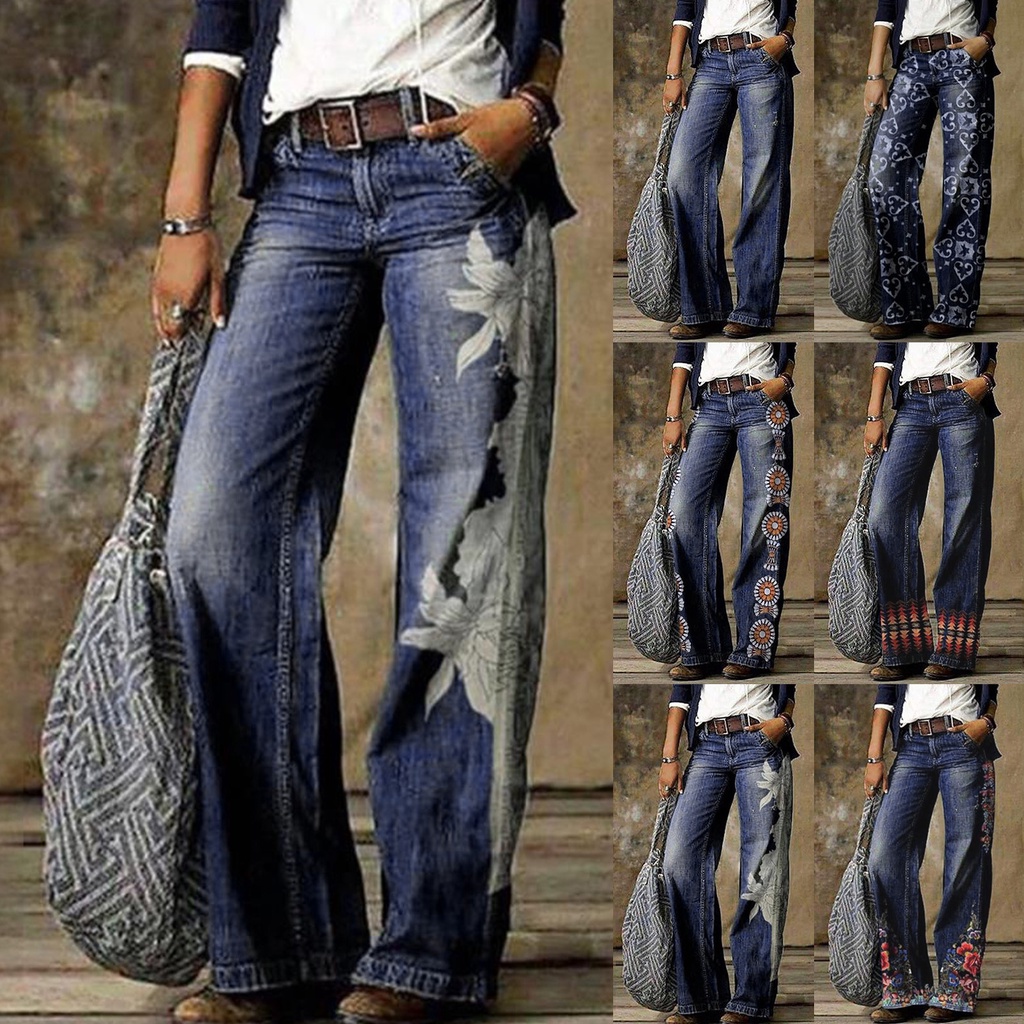 ร้านค้าเป็นแฟน ๆ ของคน 10 Quần Bò Nữ Quần Ống Rộng Cổ Điển Y2k Quần Denim Ống Đứng Dáng Rộng Thường Ngày Cho Nữ Quần Tây