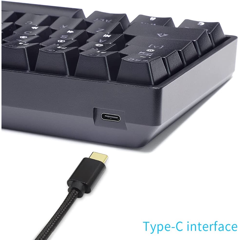 Bàn Phím Cơ Gaming Skylong SK61 60% 61 Phím RGB Có Đèn LED Lập Trình Chuyên Dụng Cho PC / Mac Gamer GK61