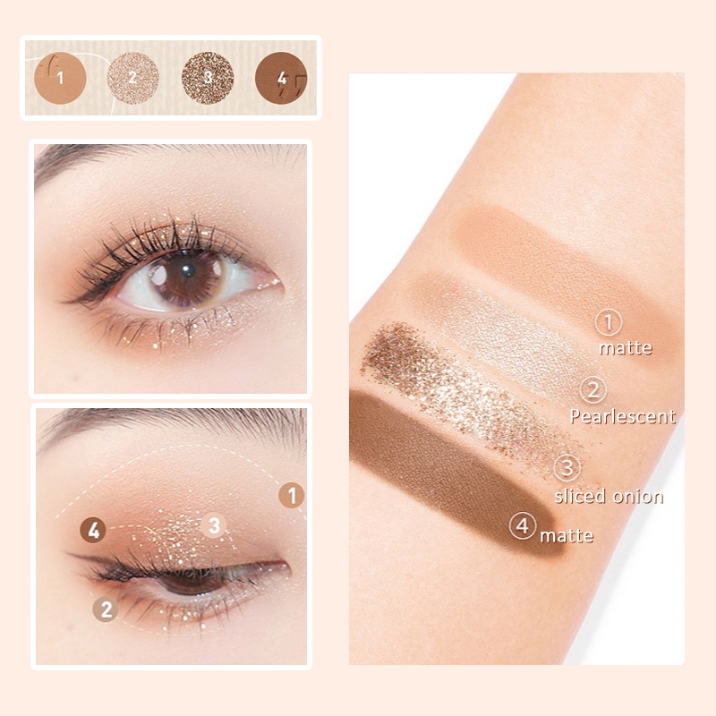 Bảng phấn màu mắt 40 ô Màu Sắc Lấp Lánh Chống Thấm Nước