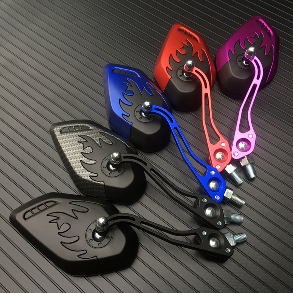 1 Cặp Gương Chiếu Hậu 10mm Cho Xe Máy / Xe Đạp Điện，Thích hợp cho gương xe máy Yamaha, Honda