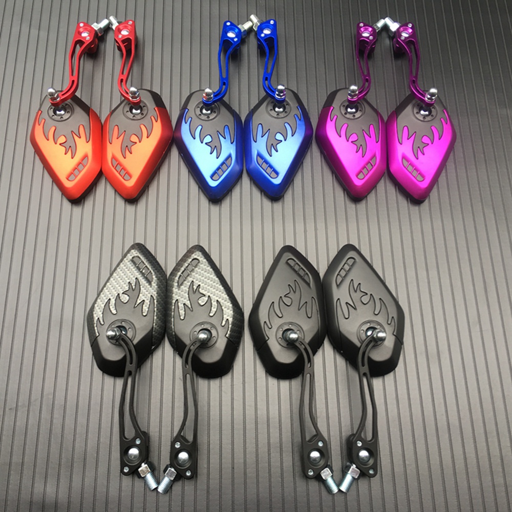 1 Cặp Gương Chiếu Hậu 10mm Cho Xe Máy / Xe Đạp Điện，Thích hợp cho gương xe máy Yamaha, Honda