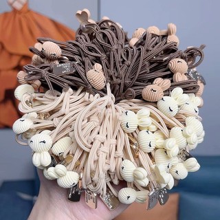 1 Dây Buộc Tóc Co Dãn Hình Thỏ Dễ Thương