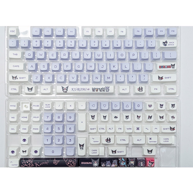 SANRIO Set 146 Phím Cơ XDA PBT Hình Kuromi Baku 61 / 64 / 68 / 75 / 84 / 87 / 104 / 108