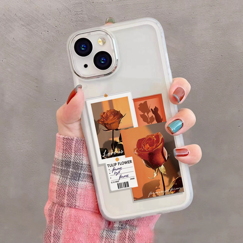 Miếng Dán Bảo Vệ lens Camera Họa Tiết Hoa Hồng Bằng Kim Loại Cho iphone 14promax 11 13 12 7Plus X XS Max 7 8 Ốp