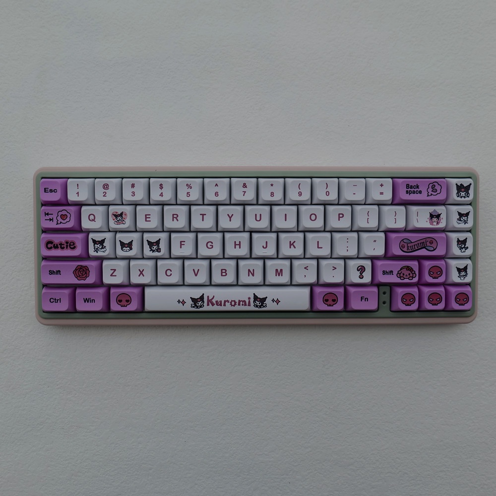 Kuromi Keycaps XDA Profile nữ tính Anime PBT Dye Sub Bàn phím cơ học Keycap