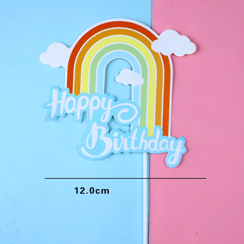 Set 10 Que Cắm Trang Trí Bánh Kem Chữ Happy Birthday