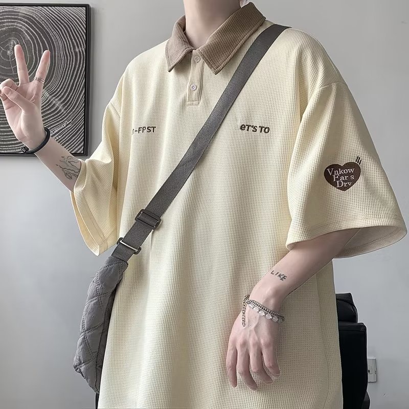 Áo Thun polo Ngắn Tay Dáng Rộng Thời Trang Dành Cho Nam Và Nữ