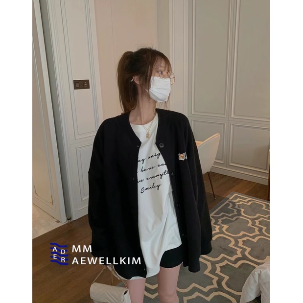 Áo Khoác cardigan Thêu Hình Cáo Phong Cách Thời Trang Đường Phố Mới 2023