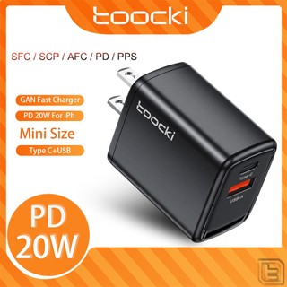 Toocki 20w cốc sạc nhanh usb qc3.0 type c pd cho iph 12 13 pro max 11 mini 8 plus