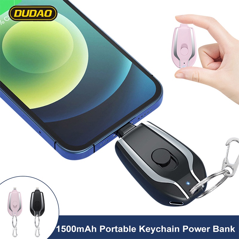 Pin Sạc Dự Phòng DUDAO Mini 1500mAh Có Móc Khóa Tiện Dụng