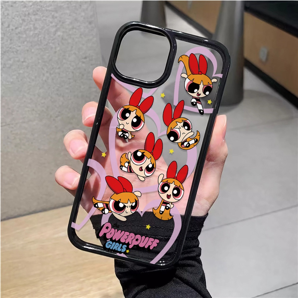 Ốp ĐiệN ThoạI HọA TiếT Powerpuff Girls Cho iphone 14 Pro Max 11 13 12 7 Plus 8 X XS Max