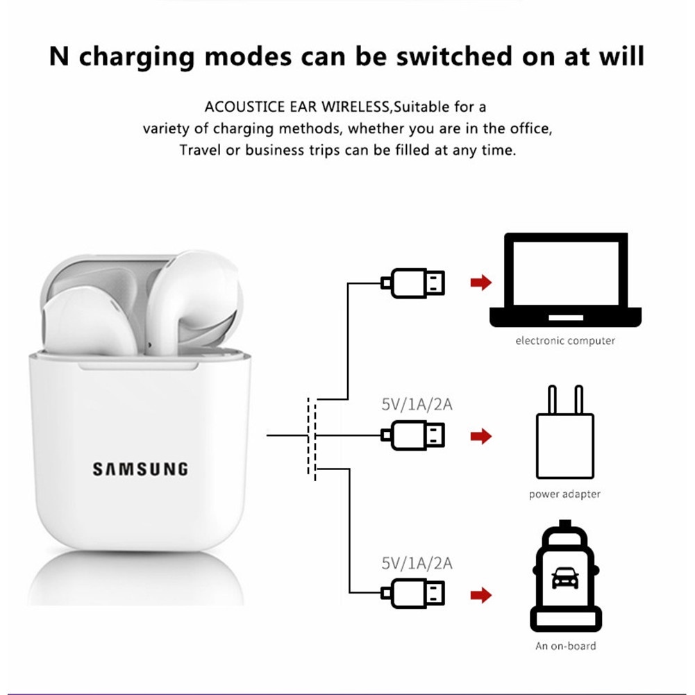 Tai Nghe Không Dây Bluetooth 5.0 TWS Cho Samsung I12