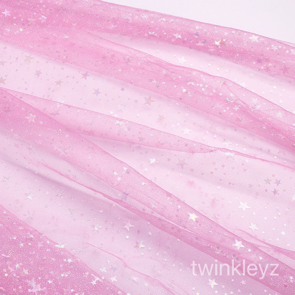 Vải Lưới Hình Ngôi Sao Lấp Lánh Làm Đồ Thủ Công