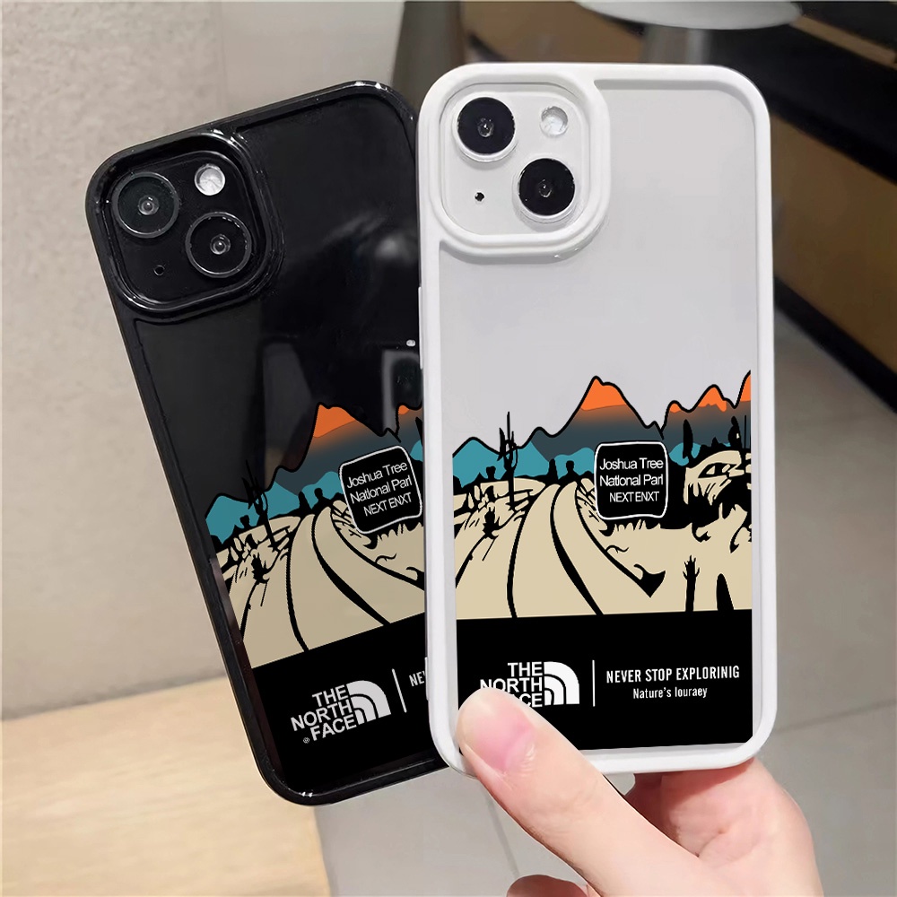 Ốp Điện Thoại Acrylic Cứng Trong Suốt Hình Núi Tuyết Bắc Cực Thời Trang Cho iphone 14promax 11 13 12 7Plus 8 X XS Max