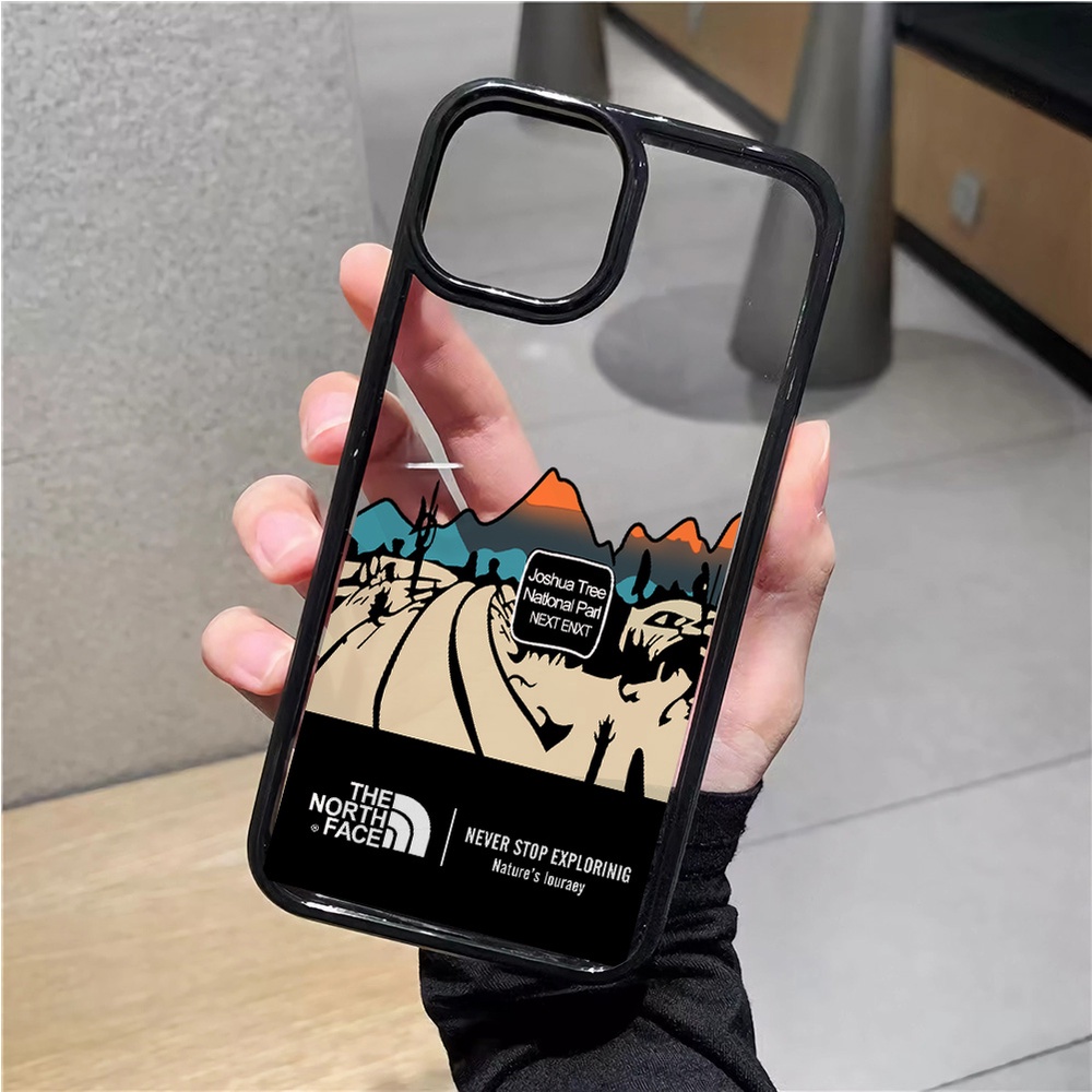 Ốp Điện Thoại Acrylic Cứng Trong Suốt Hình Núi Tuyết Bắc Cực Thời Trang Cho iphone 14promax 11 13 12 7Plus 8 X XS Max