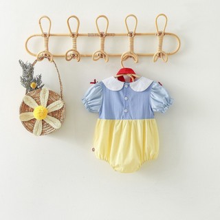 Body suit cho bé bạch tuyết kèm nơ Hàn Quốc