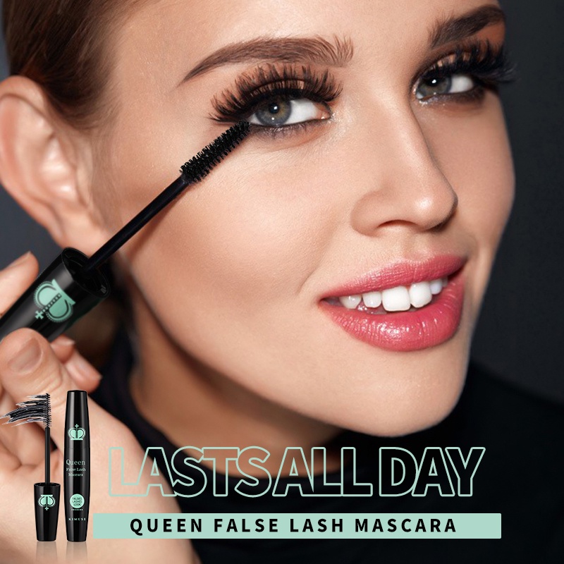 Mascara KIMUSE chải dày lông mi màu đen chống thấm nước lâu trôi dành cho trang điểm