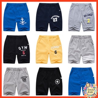 Quần Đùi Thể Thao Bằng cotton Thoải Mái Cho Bé Trai 5-12 Tuổi