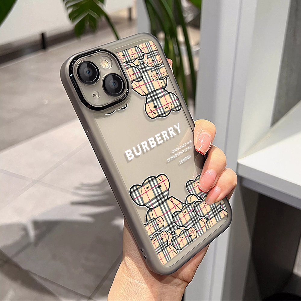 Miếng Dán Bảo Vệ Camera In Hình Gấu kaws Bằng Kim Loại Cho iphone 14promax 11 13 12 7Plus X XS Max