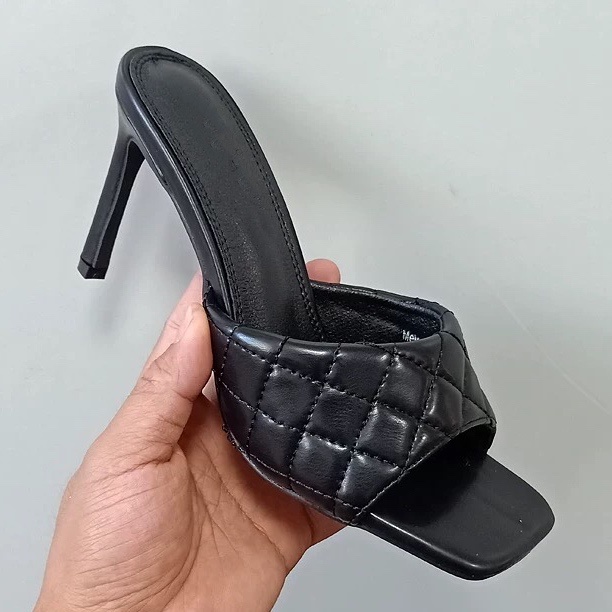 Giày Cao Gót Da Mũi Vuông Thoải Mái Thời Trang Cho Nữ 3.15 Inches