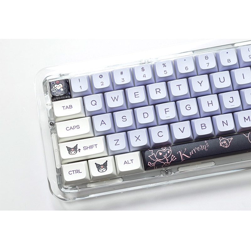 SANRIO Set 146 Phím Cơ XDA PBT Hình Kuromi Baku 61 / 64 / 68 / 75 / 84 / 87 / 104 / 108