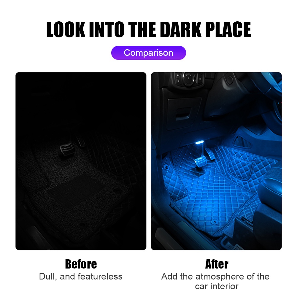 1 Đèn led Từ Tính Cảm Ứng USB Đa Năng Dành Cho Xe Hơi