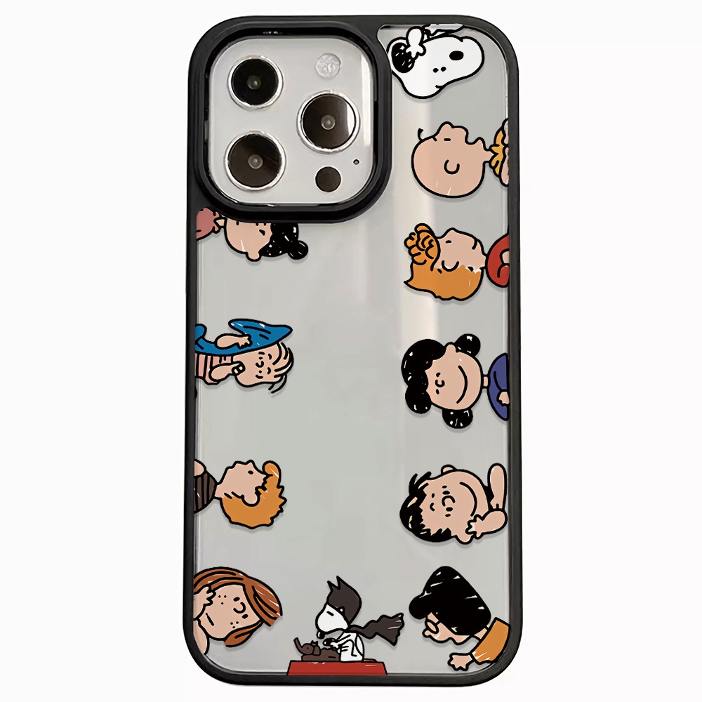 Ốp Điện Thoại Nhựa Acrylic Cứng Trong Suốt In Hình Nhân Vật Hoạt Hình Cho iphone 14promax 11 13 12 7Plus 8 X XS Max