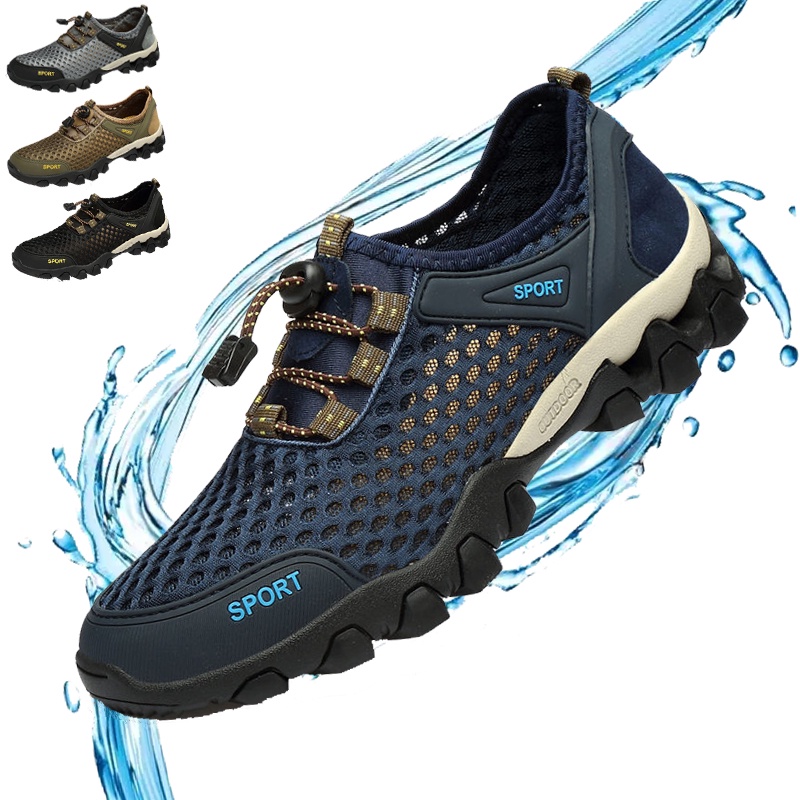 Giày Thể Thao Aqua 2023 Bằng Cao Su Lưới Thoáng Khí Khô Nhanh Chống Trượt Cho Nam