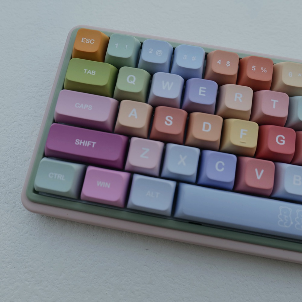 Gummy Bears Keycaps XDA Profile Dễ Thương PBT Dye Sub Bàn Phím Cơ Keycap