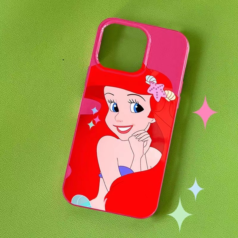 Ốp Điện Thoại Cứng In Hình Công Chúa Cho iphone 14promax 11 13 12 7Plus 8 X XS Max