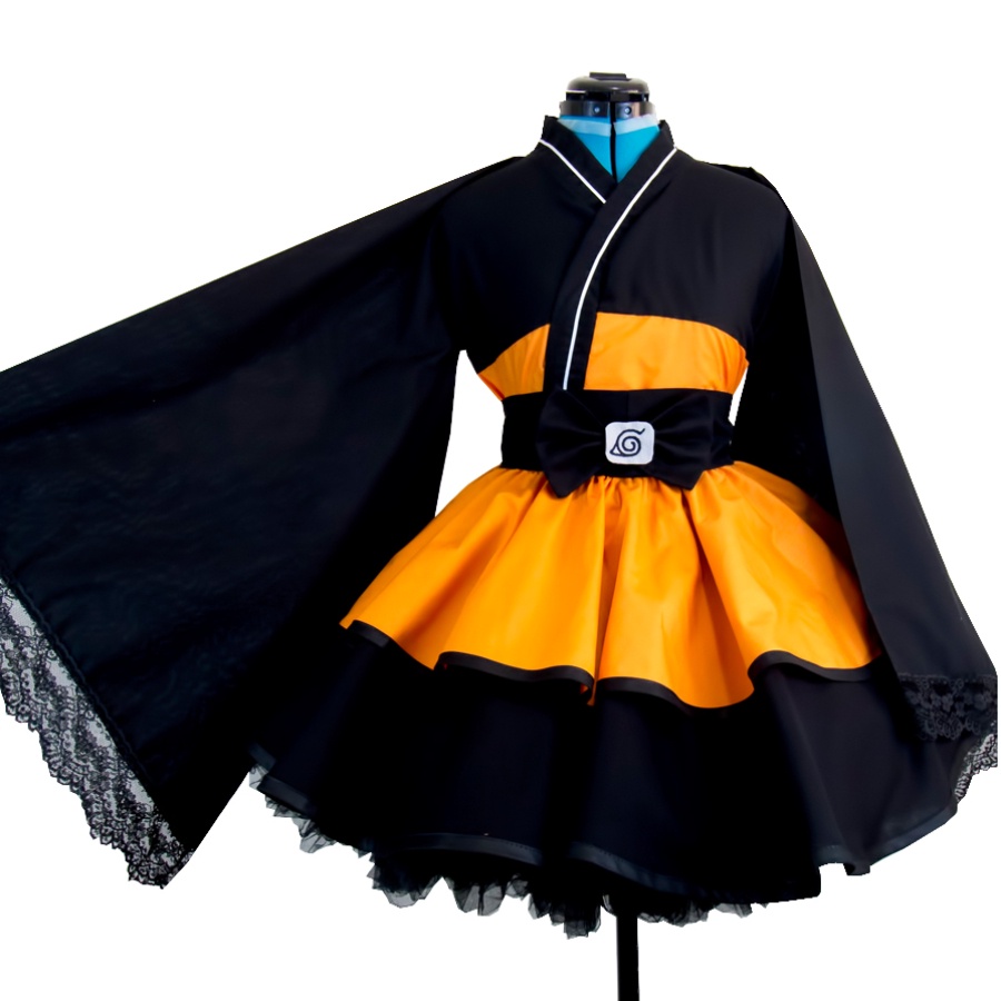 Đầm kimono Hóa Trang Nhân Vật uzumaki Phong Cách lolita Nhật Bản Cho Nữ