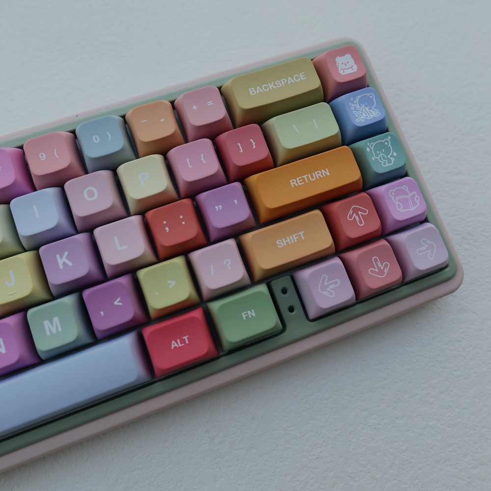 Gummy Bears Keycaps XDA Profile Dễ Thương PBT Dye Sub Bàn Phím Cơ Keycap