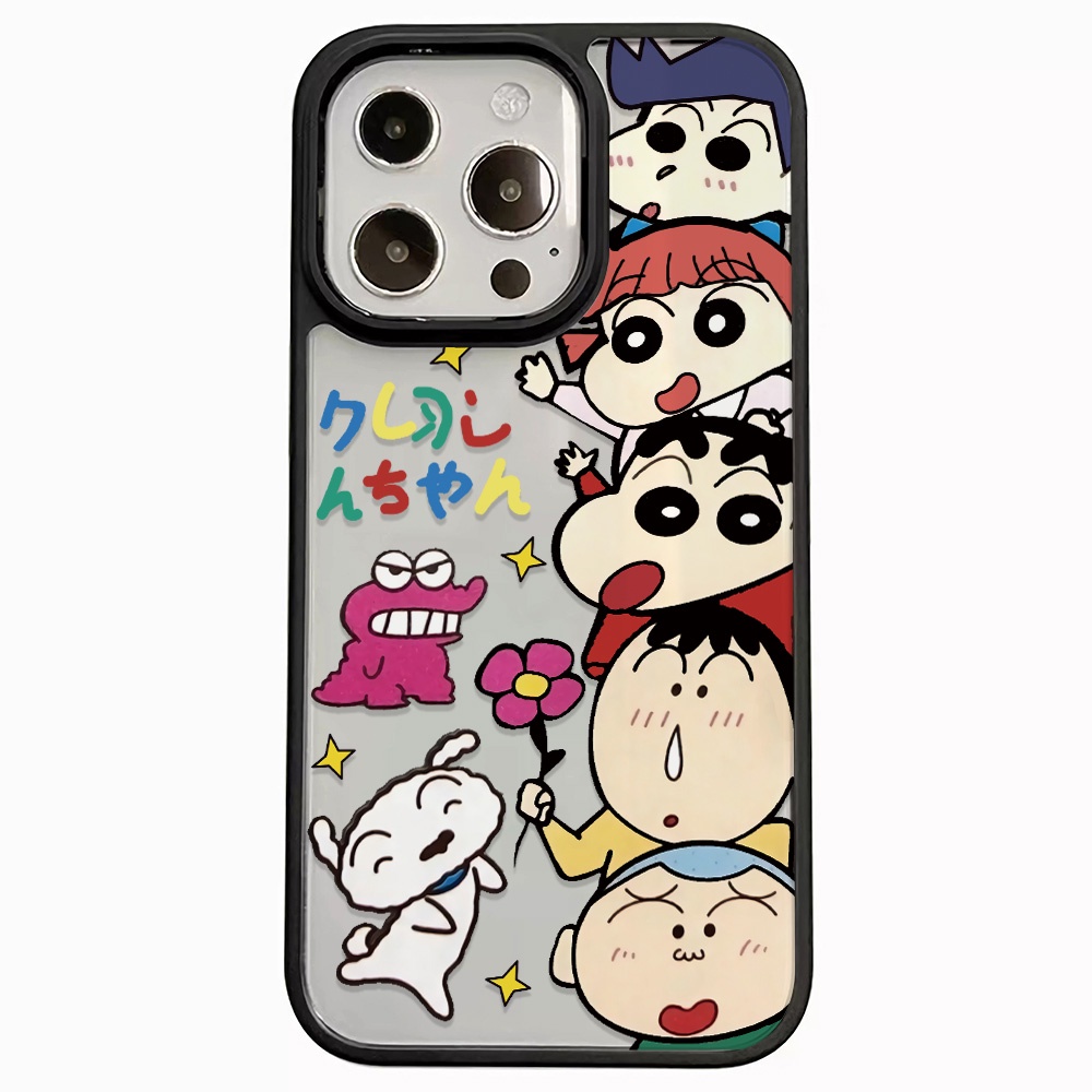 Ốp Điện Thoại Nhựa Acrylic Cứng Trong Suốt Hình Cậu Bé Bút Chì Cho iphone 14promax 11 13 12 7Plus 8 X XS Max