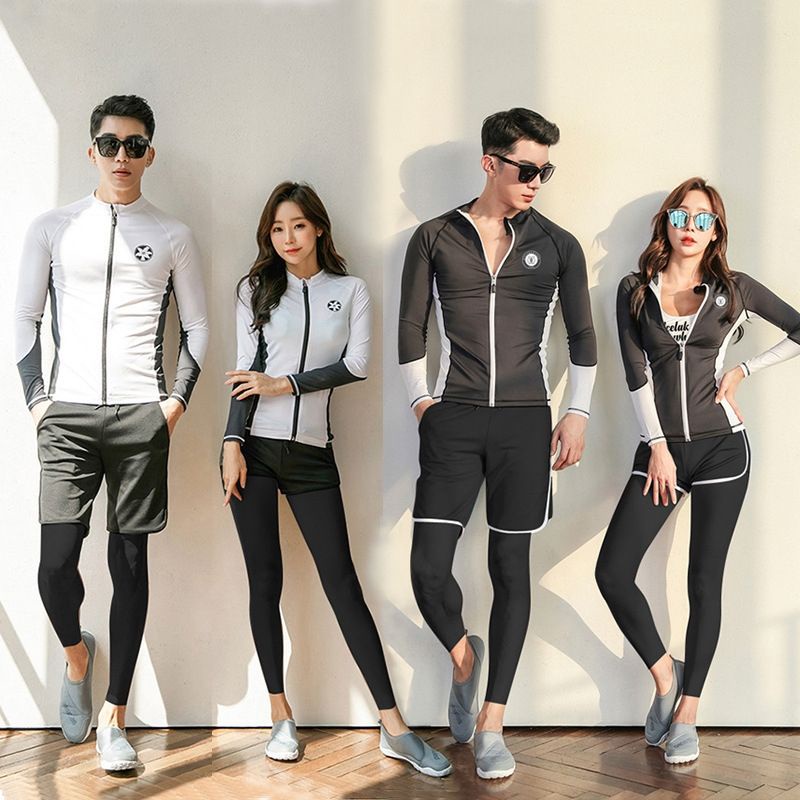 Bộ Đồ Bơi Lặn Tay Dài Chống Nắng Thời Trang Dành Cho Cặp Đôi