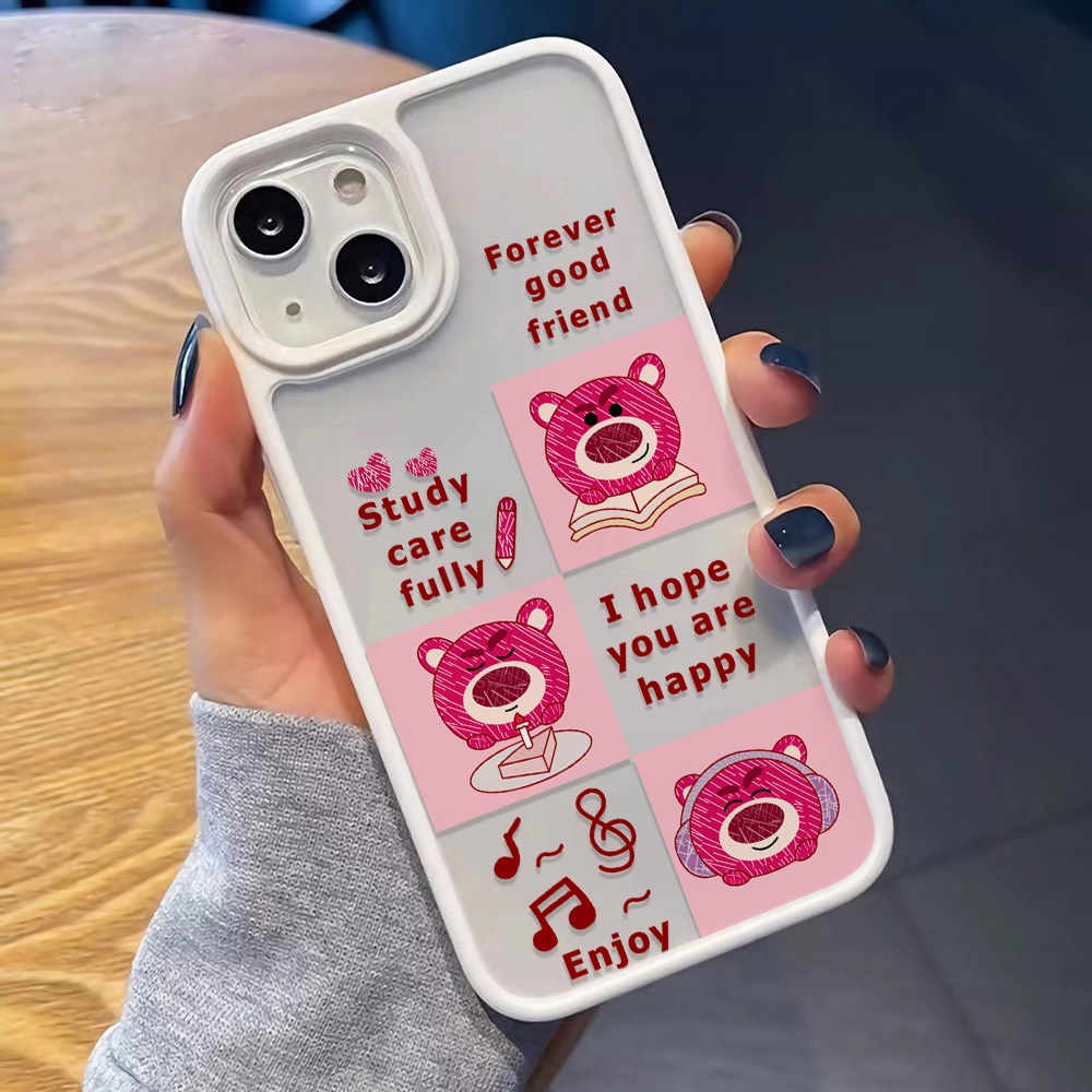 Ốp Điện Thoại Nhựa Acrylic Cứng Trong Suốt Kẻ Ô Cho iphone 14promax 11 13 12 7Plus 8 X XS Max