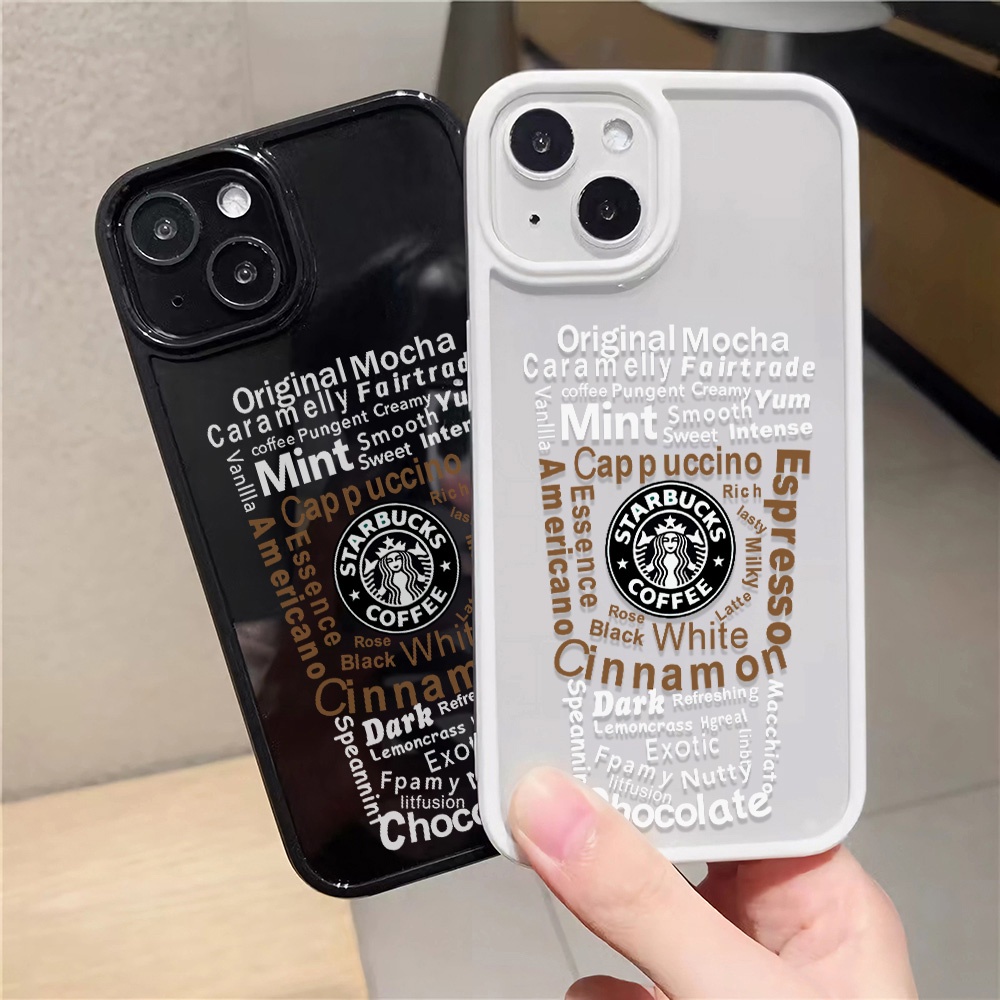 Ốp Điện Thoại Nhựa Acrylic Cứng Trong Suốt In Hình Cốc Cà Phê Thời Trang Cho iphone 14promax 11 13 12 7Plus 8 X XS Max
