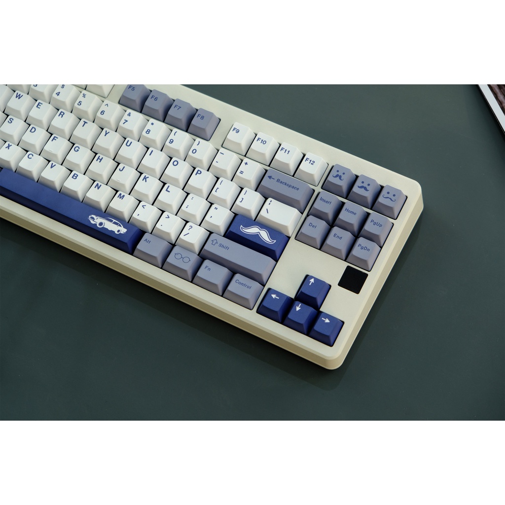 GMK Gentleman Keycap, 129 Phím Keycaps PBT Cherry Profile DYE-SUB Cá Nhân Keycaps GMK Cho Bàn Phím Cơ
