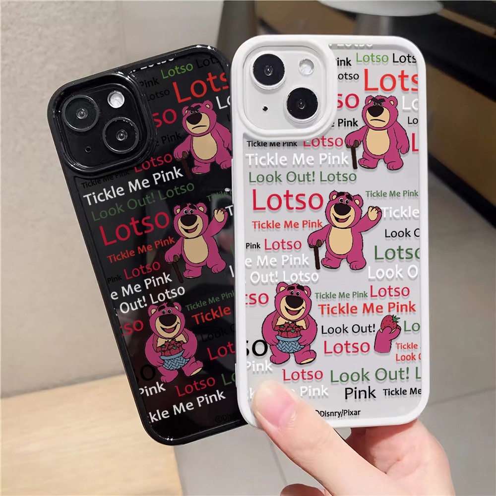 Ốp Điện Thoại Nhựa Acrylic Cứng Trong Suốt In Hình Lotso Đáng Yêu Cho iphone 14promax 11 13 12 7Plus 8 X XS Max