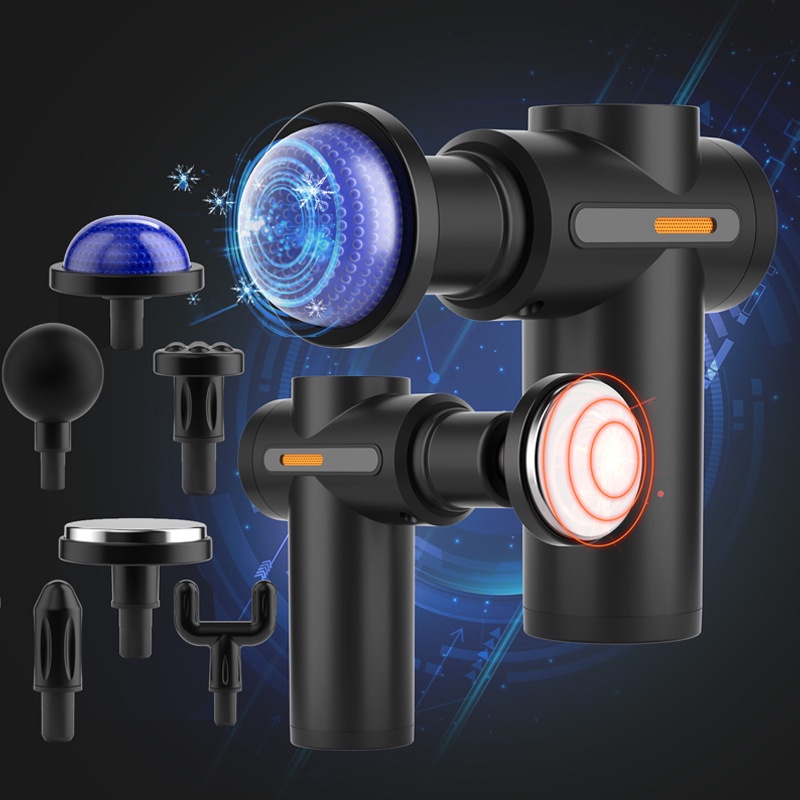 Máy Massage Cầm Tay Mini Toàn Thân 4 Đầu Mát Xa 6 Cấp Độ Đa Năng Máy Massage Cổ Vai Gáy Kiêm Súng Massage Tay Chân